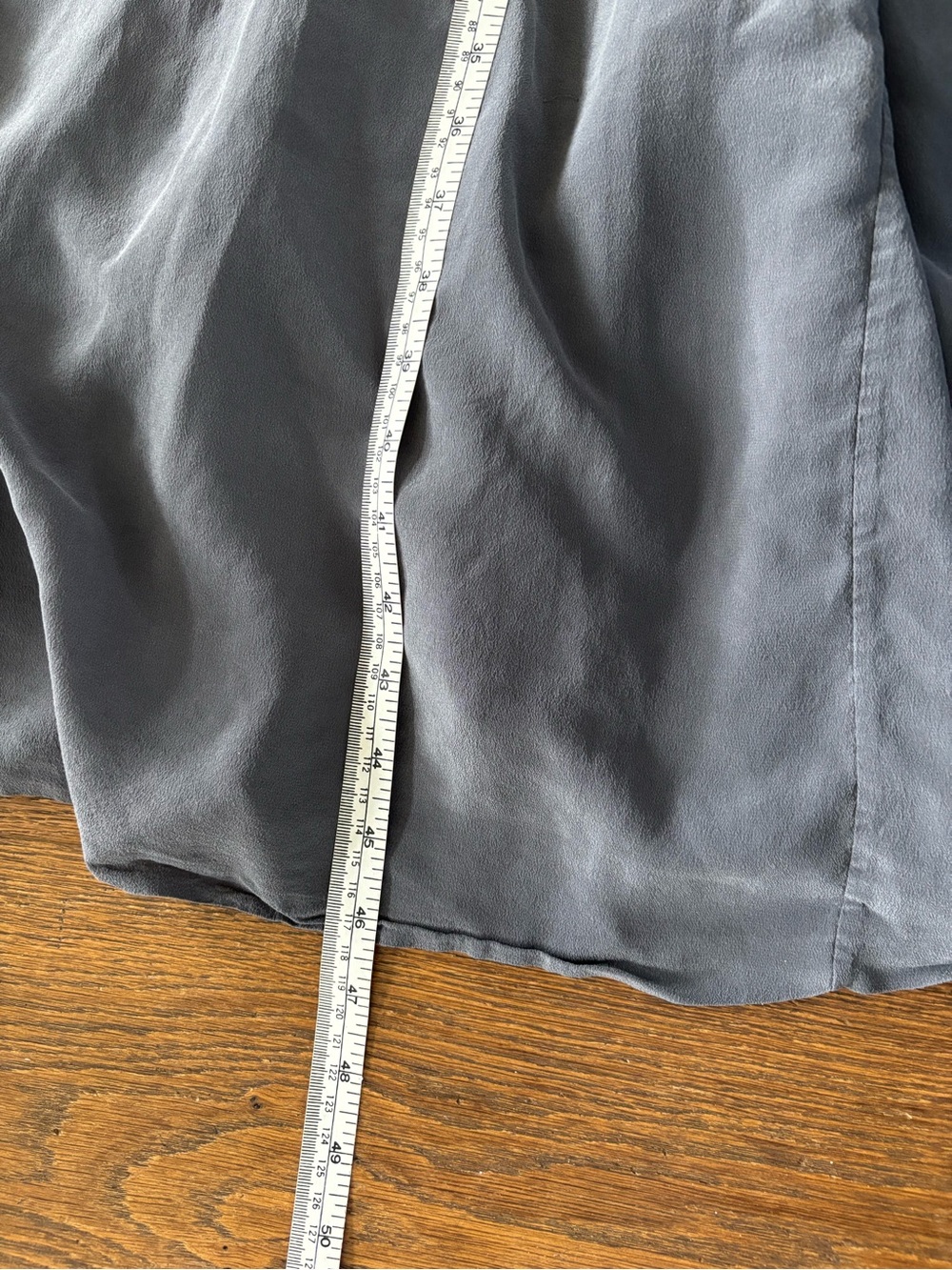Aritzia Wilfred Bisous Silk Charcoal Midi Slip Dress - Picture 9 of 10